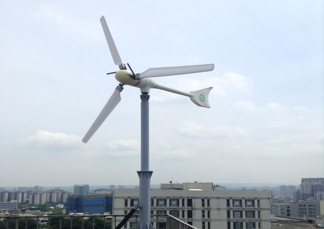 國家奈米元件實驗室架設WINDSPOT 3.5kw小型風力發電機