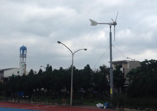 福隆國小風力發電機保養維護並架設WINDSPOT 3.5kw小型風力發電機